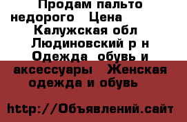 Продам пальто недорого › Цена ­ 1 400 - Калужская обл., Людиновский р-н Одежда, обувь и аксессуары » Женская одежда и обувь   